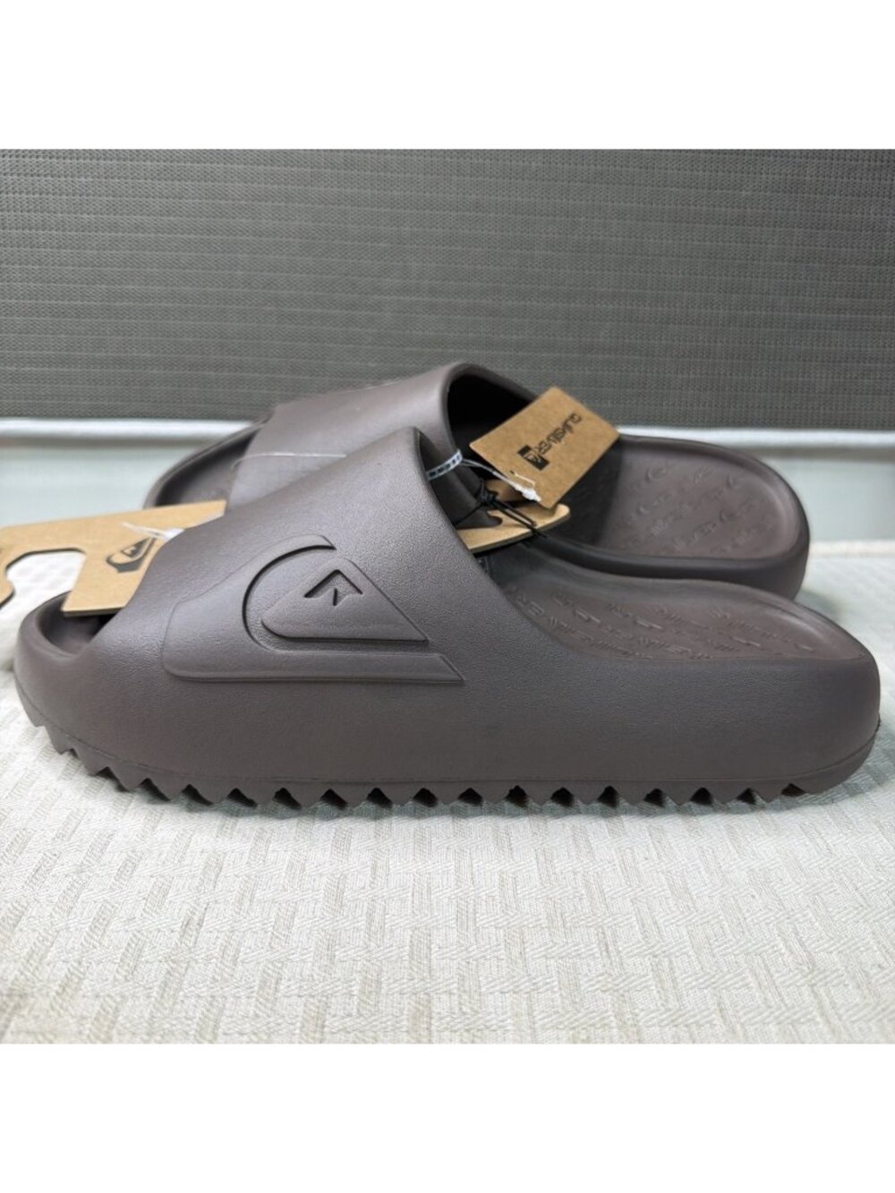 Quiksilver Men's Cloudbreak Comfort Slides Sandals - Size 12 Brown